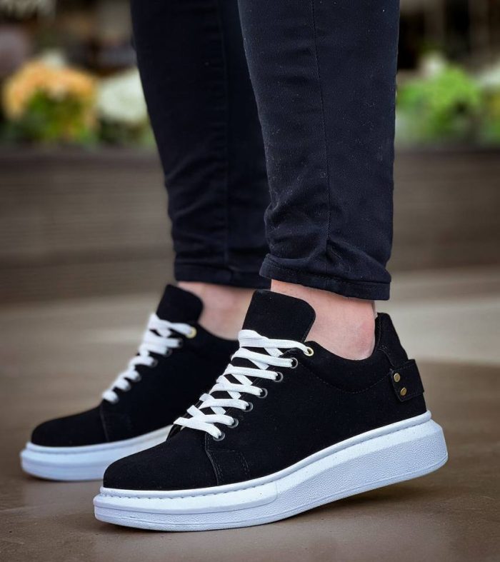 KB047 Seykom Siyah Süet Günlük Erkek Ayakkabı