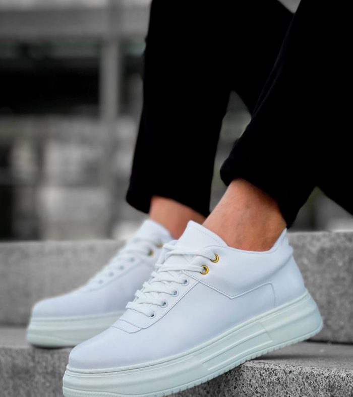 KB-X20 Seykom Beyaz Cilt Günlük Erkek Ayakkabı