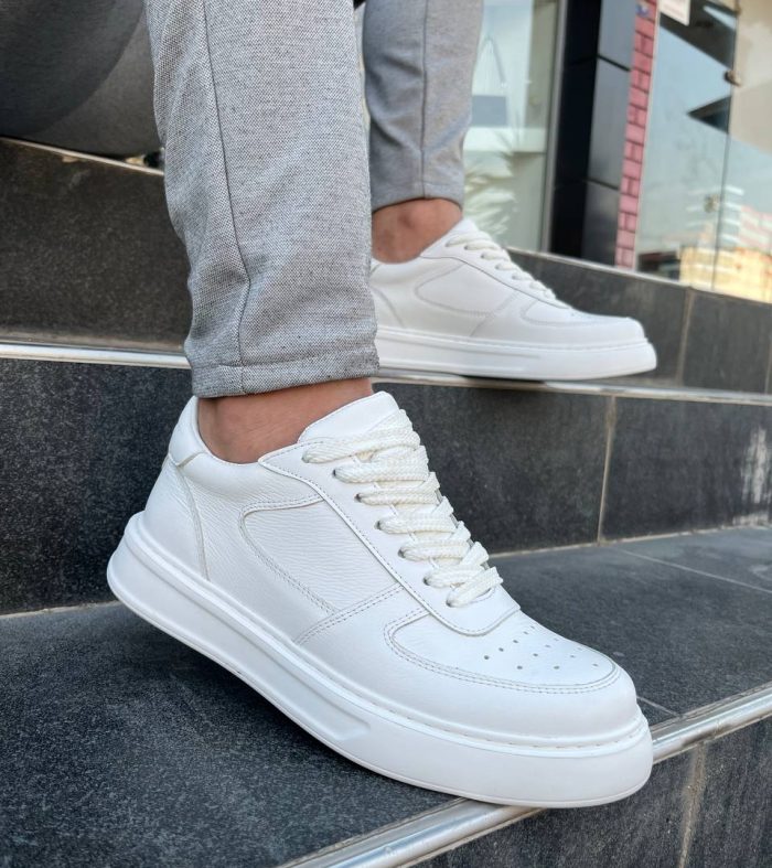 KB-DX8 Seykom Beyaz Deri Günlük Erkek Ayakkabı