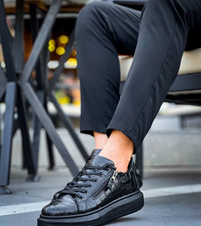 KB-309 Seykom Kömür Fermuar Ve Bağcıklı Günlük Erkek Ayakkabı