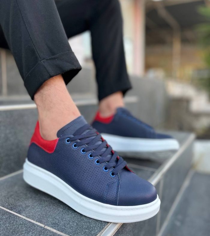 KB-DX3 Seykom Lacivert Deri Günlük Erkek Ayakkabı