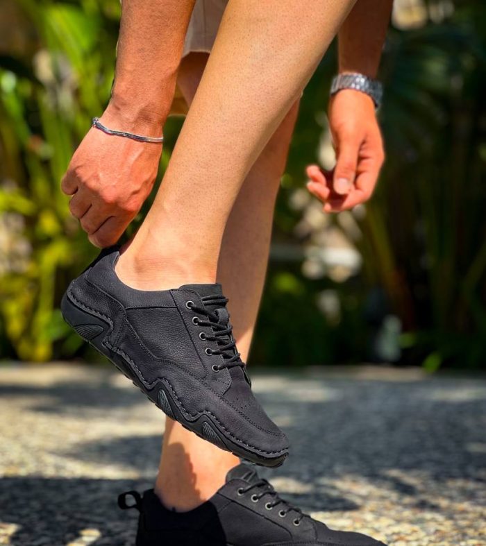 KBDX1 Seykom Siyah Deri Günlük Erkek Ayakkabı