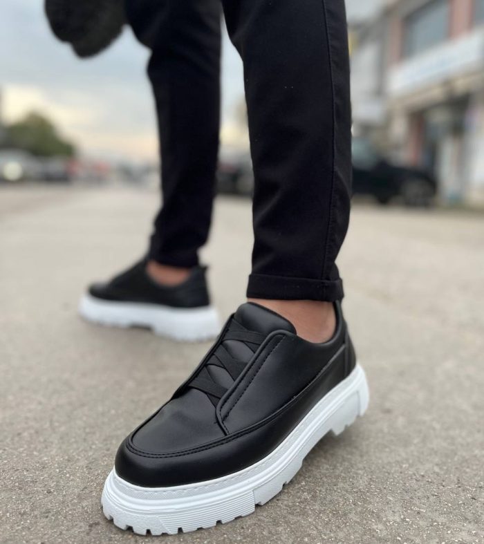 KB-703 Siyah Lastikli Günlük Erkek Ayakkabı