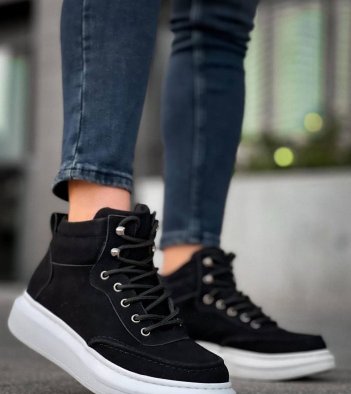 KB-0994 Seykom Siyah Süet Yüksek Taban Erkek Bilek Bot