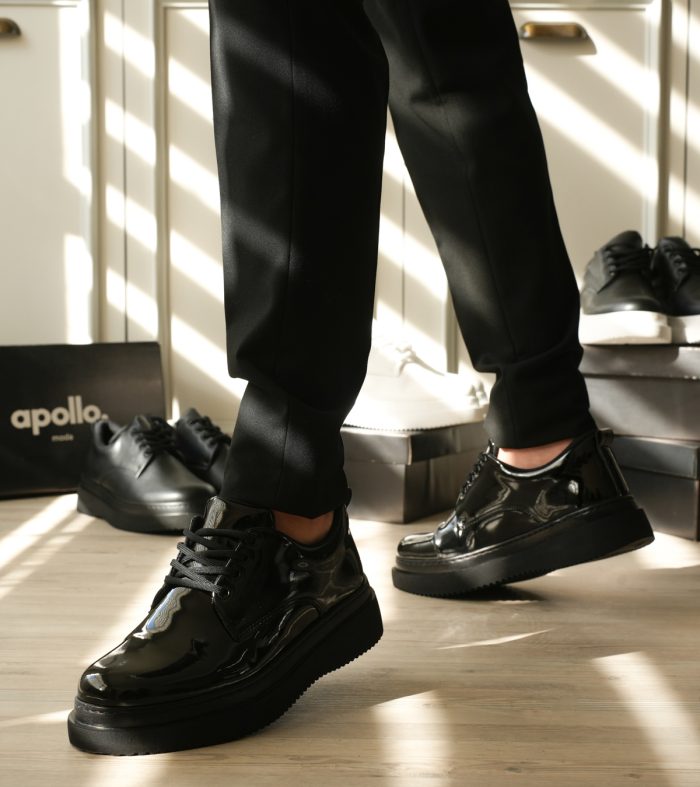 KB-X16 Seykom Kömür Rugan Günlük Erkek Ayakkabı