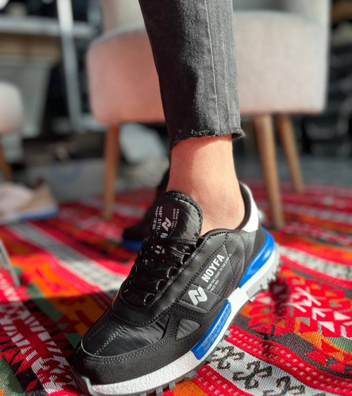 KB-N1 Seykom Siyah Mavi Detaylı Günlük Erkek Ayakkabı