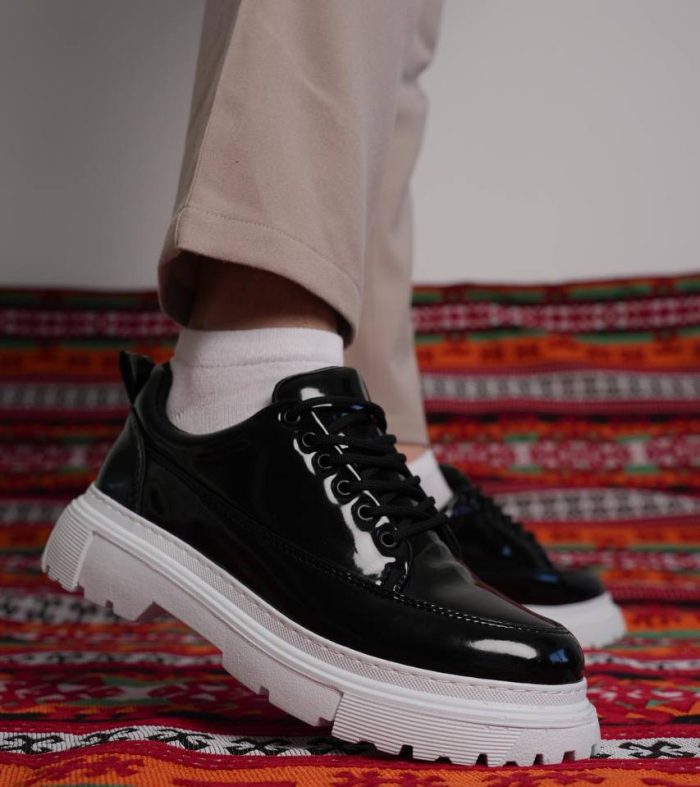 KB-702 Seykom Siyah Rugan Günlük Erkek Ayakkabı