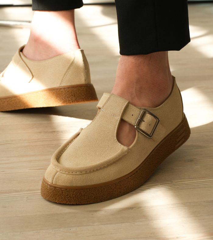 KB-T30 Seykom Bej Kahve Taban Günlük Erkek Sandalet